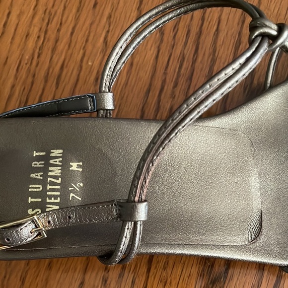 Stuart Weitzman Bronze Strappy Knotted Elegant Sandals 7.5 - Picture 15 of 15